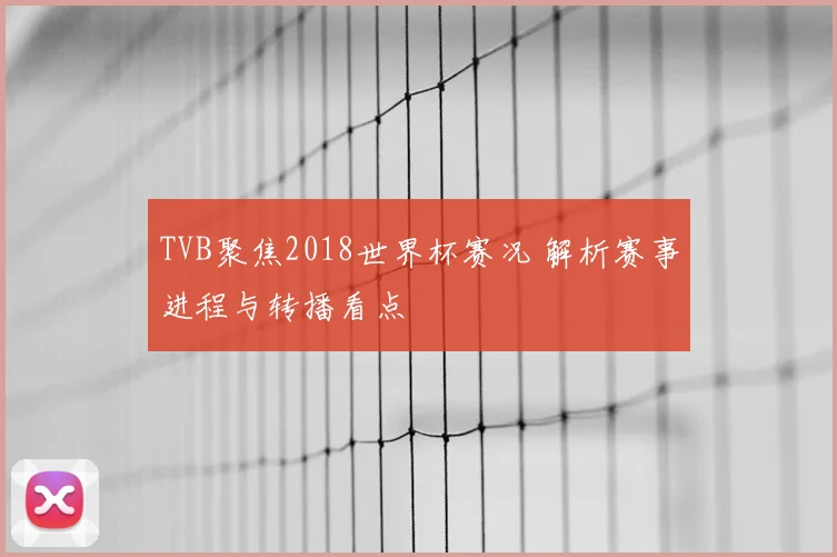 TVB聚焦2018世界杯赛况 解析赛事进程与转播看点